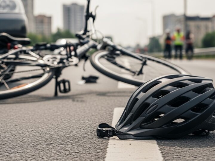 Pijany motocyklista z trzema promilami uderza w rowerzystkę – dramat na drodze!