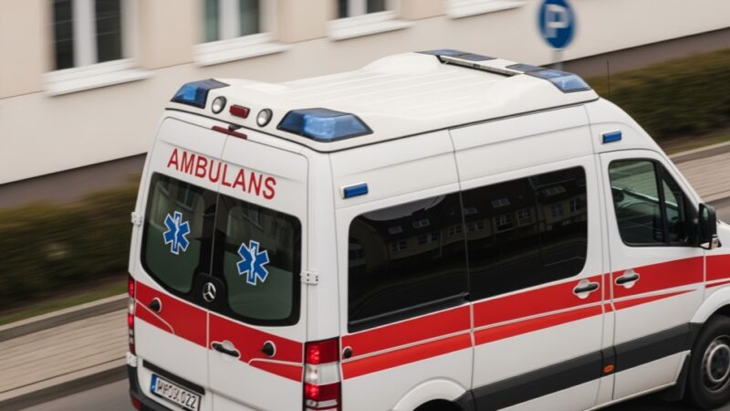 Dzielnicowi z Koniecpola uratowali 61-latka z płonącego budynku