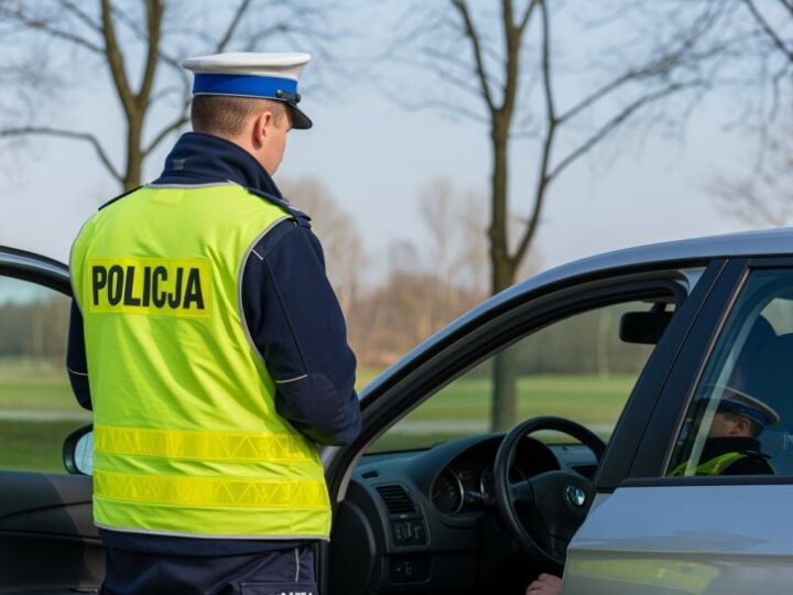 Pijany kierowca dachuje i ucieka – pies tropiący Wafel na tropie!