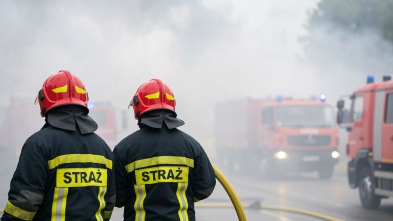 Strażacy z Gminy Poczesna bohaterami akcji gaśniczej w Sobuczynie